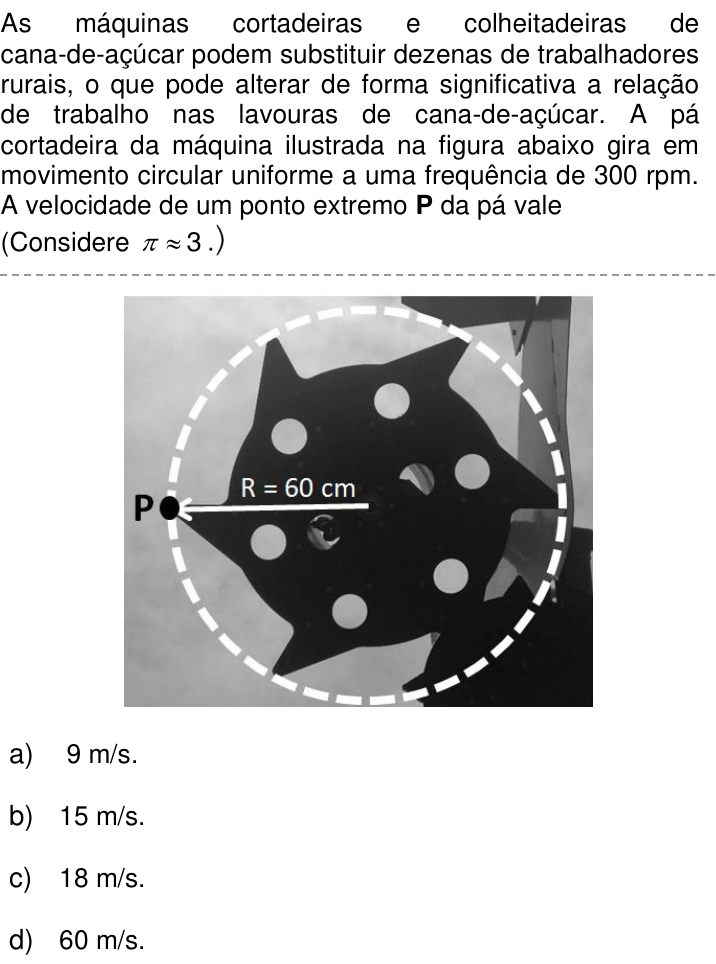 Questão 33 no caderno Q da UNICAMP 2014