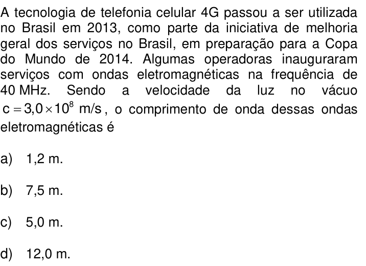 Questão 35 no caderno Q da UNICAMP 2014