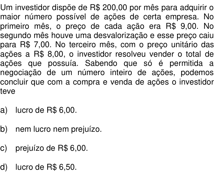 Questão 38 no caderno Q da UNICAMP 2014