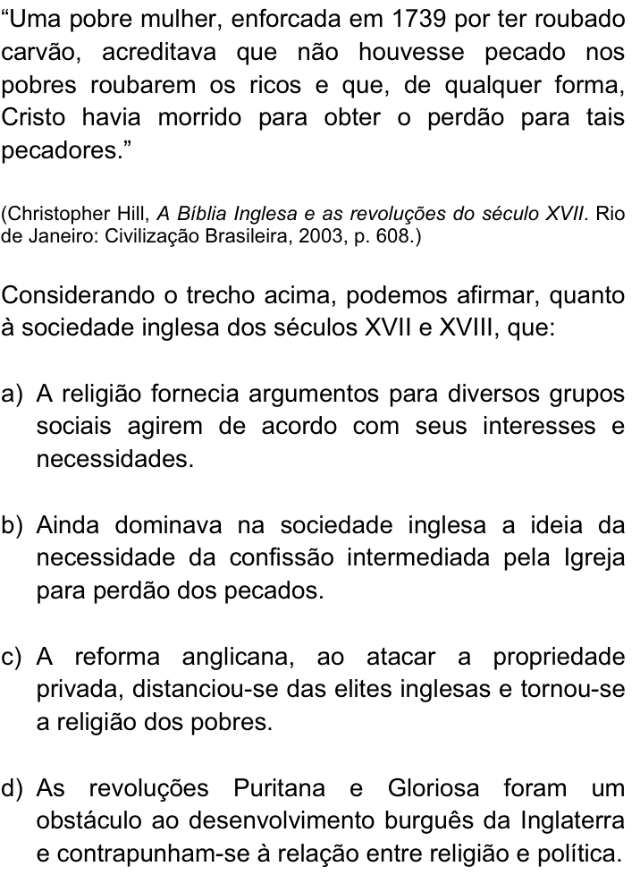 Questão 4 no caderno Q da UNICAMP 2013