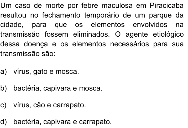 Questão 24 no caderno Q da UNICAMP 2013