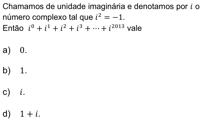 Questão 48 no caderno Q da UNICAMP 2013