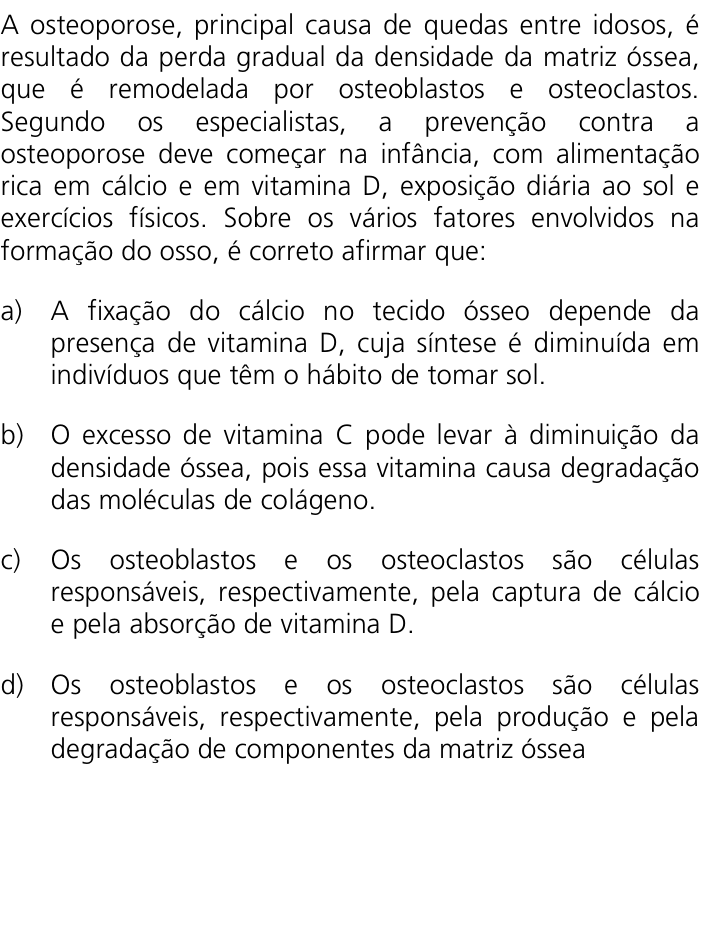 Questão 20 no caderno Q da UNICAMP 2012