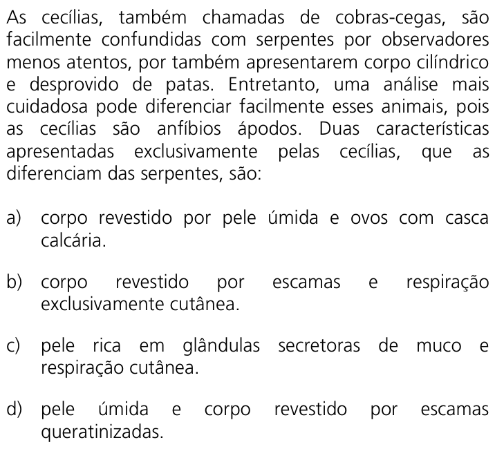 Questão 21 no caderno Q da UNICAMP 2012