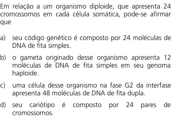 Questão 6 no caderno Q da UNICAMP 2011