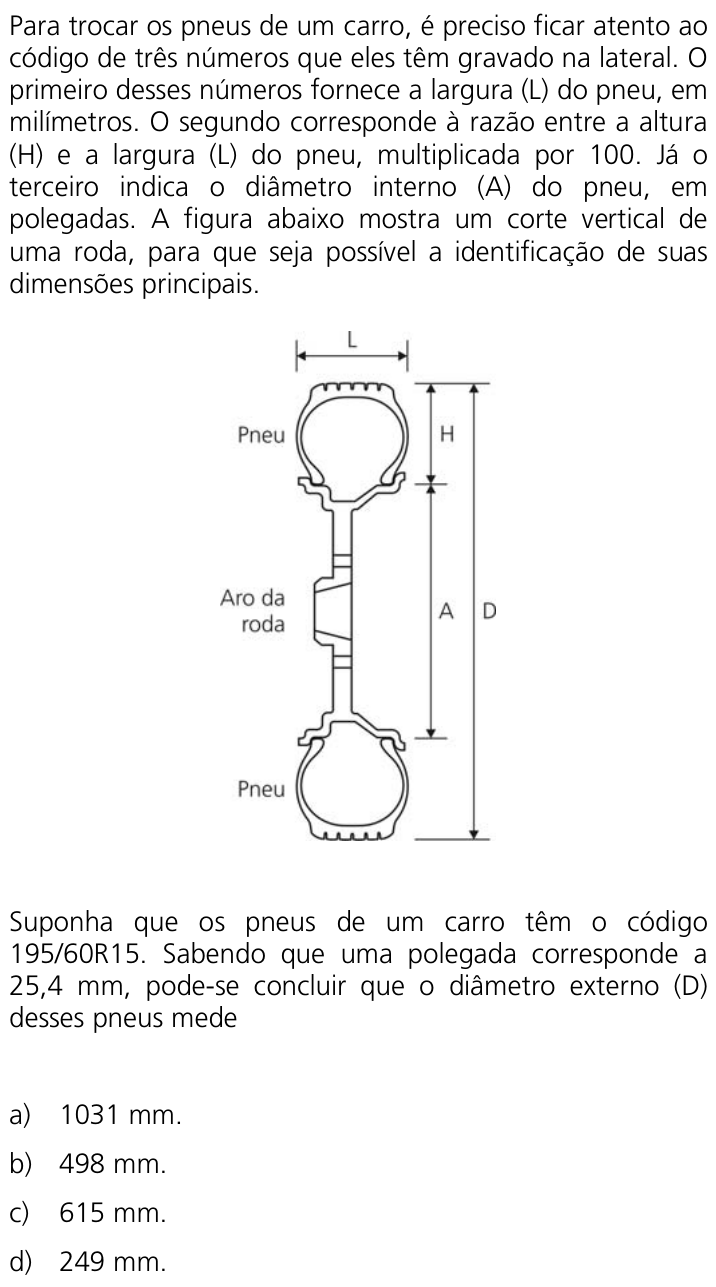 Questão 14 no caderno Q da UNICAMP 2011