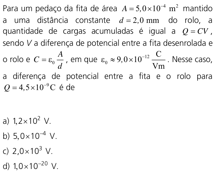 Questão 17 no caderno Q da UNICAMP 2011