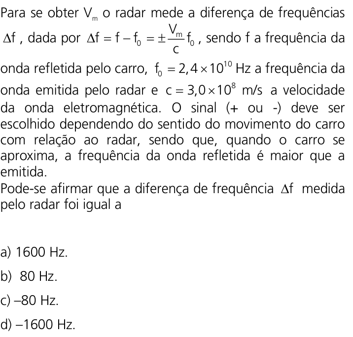 Questão 19 no caderno Q da UNICAMP 2011