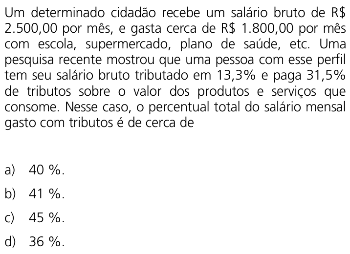 Questão 25 no caderno Q da UNICAMP 2011