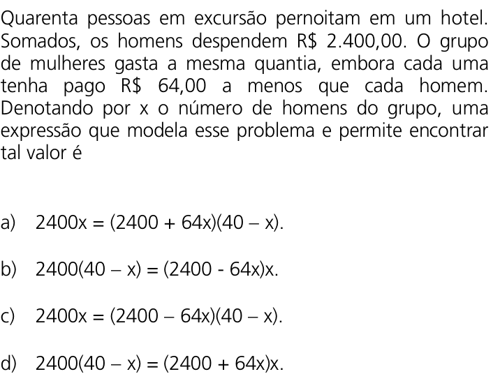 Questão 27 no caderno Q da UNICAMP 2011