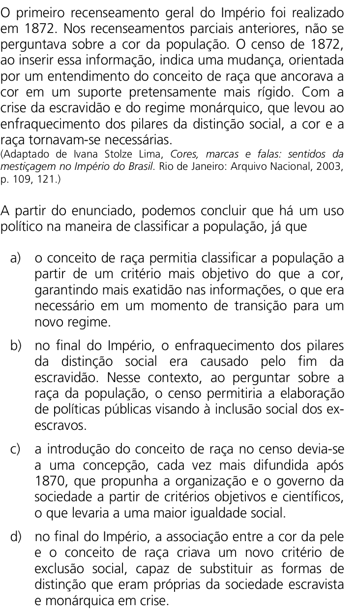 Questão 35 no caderno Q da UNICAMP 2011