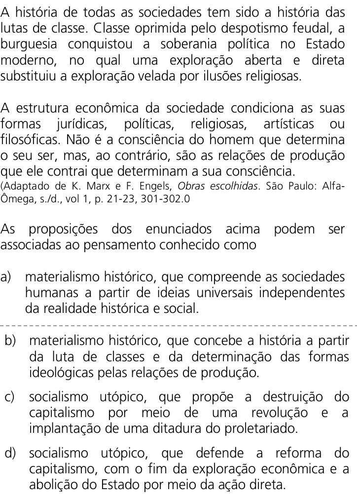 Questão 39 no caderno Q da UNICAMP 2011