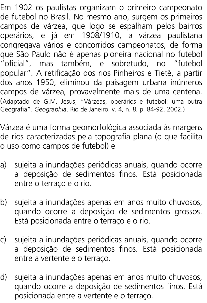 Questão 44 no caderno Q da UNICAMP 2011