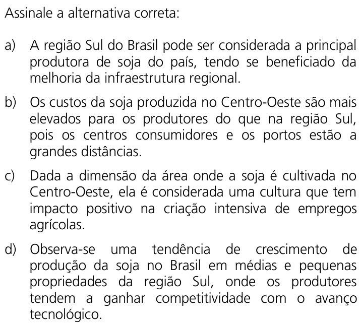 Questão 48 no caderno Q da UNICAMP 2011
