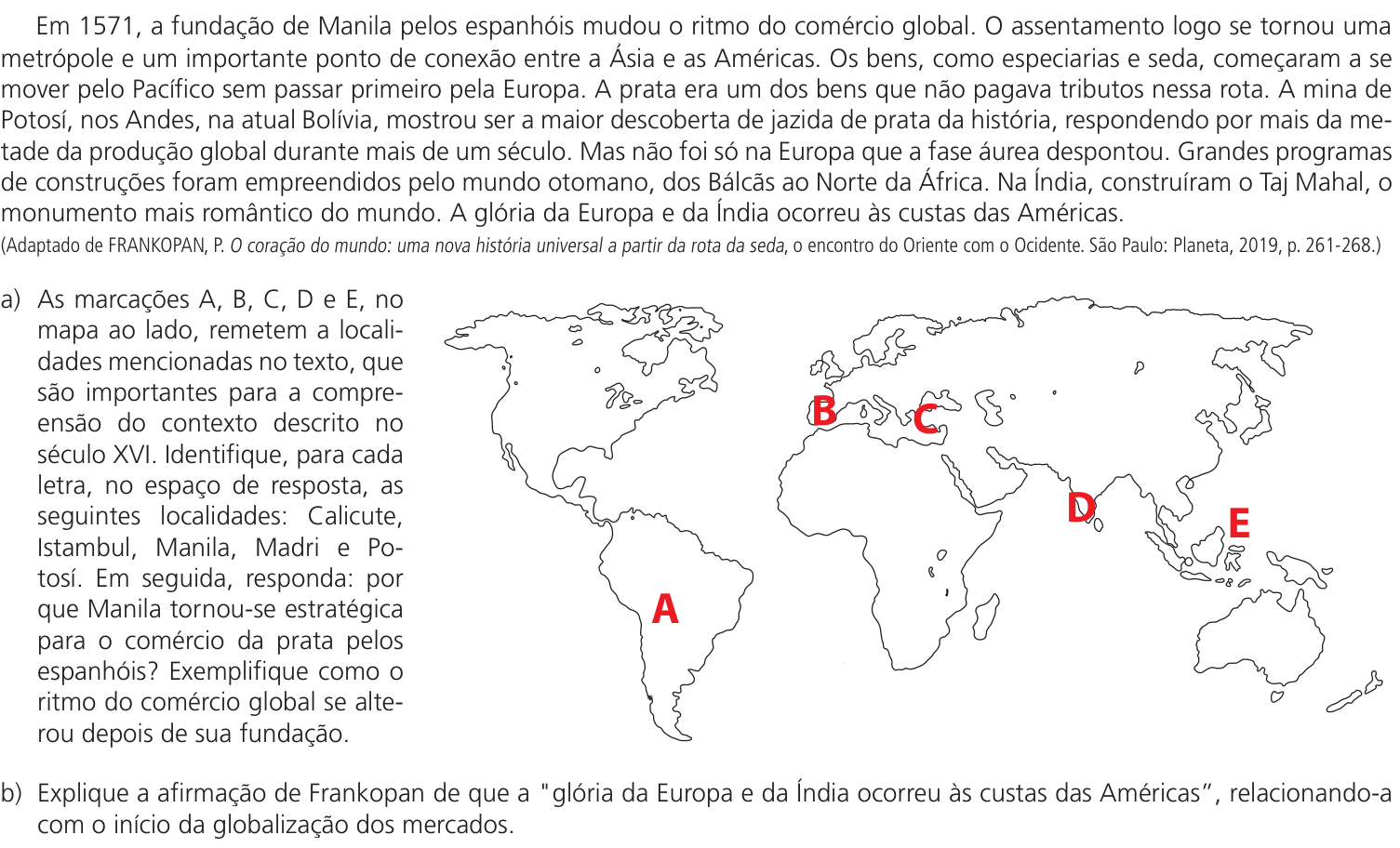 Questão 1 no caderno CB da 2ª fase da UNICAMP 2026