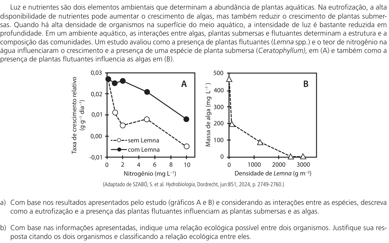 Questão 9 no caderno CB da 2ª fase da UNICAMP 2026