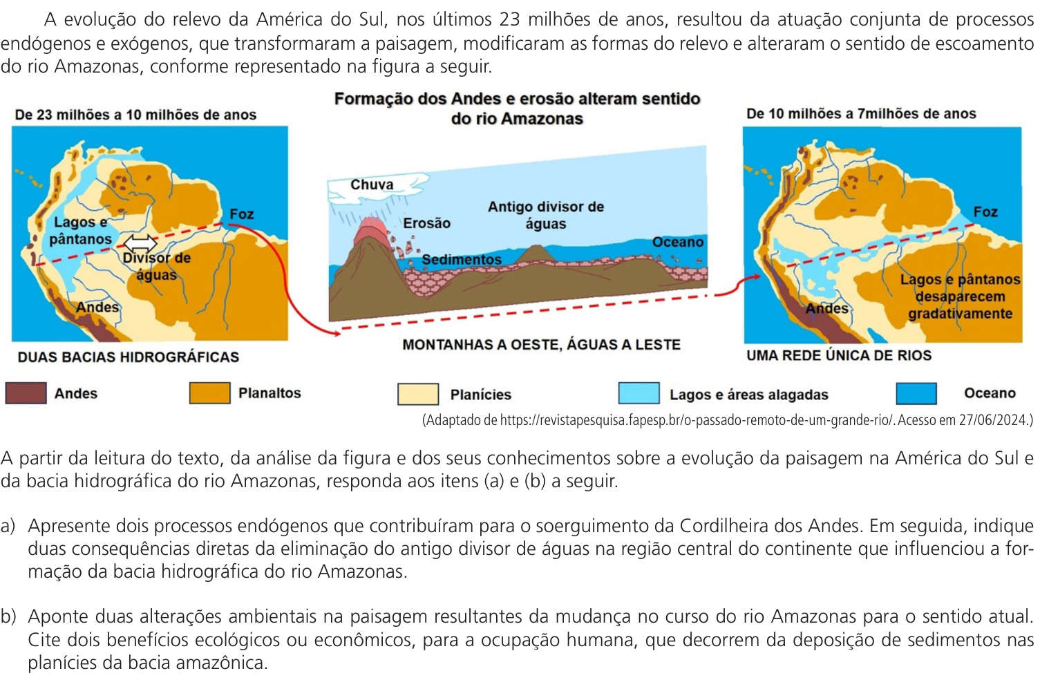 Questão 18 no caderno CH da 2ª fase da UNICAMP 2026