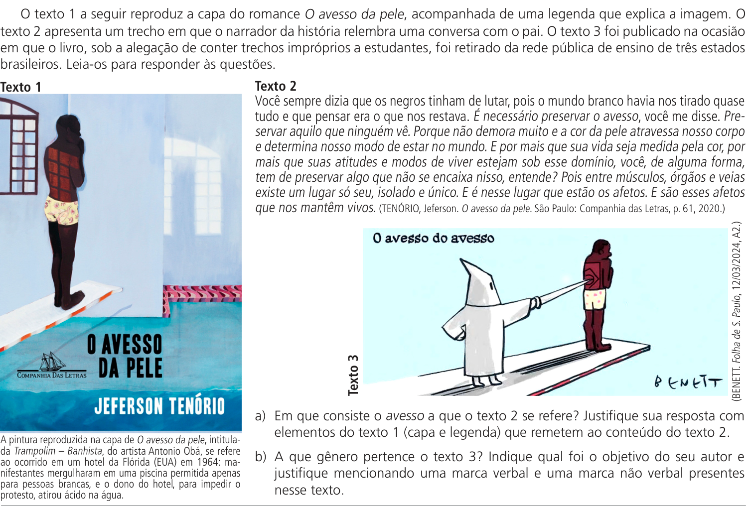 Questão 1 no caderno  da 2ª fase da UNICAMP 2025