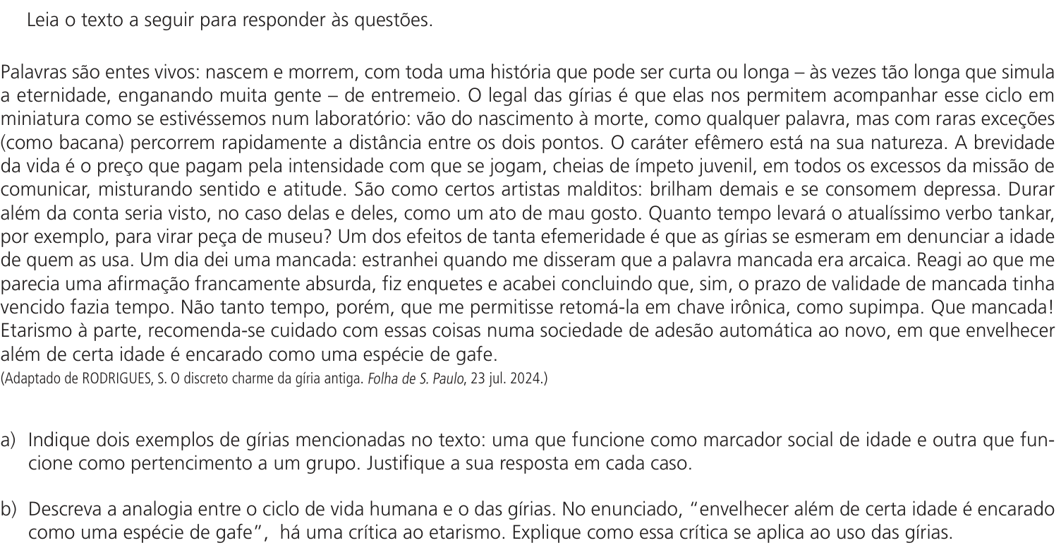 Questão 6 no caderno  da 2ª fase da UNICAMP 2025