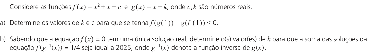 Questão 4 no caderno CB da 2ª fase da UNICAMP 2025
