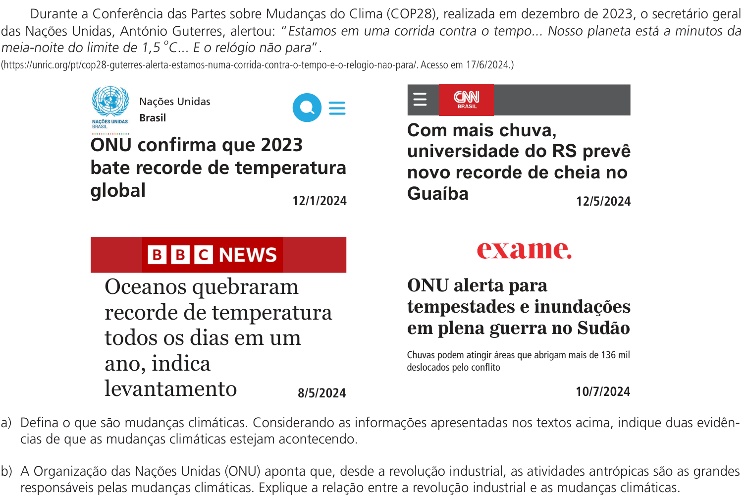Questão 10 no caderno CB da 2ª fase da UNICAMP 2025