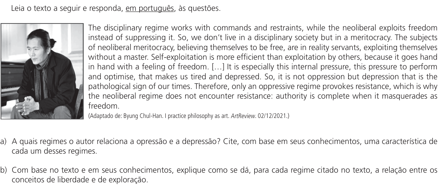 Questão 8 no caderno  da 2ª fase da UNICAMP 2024