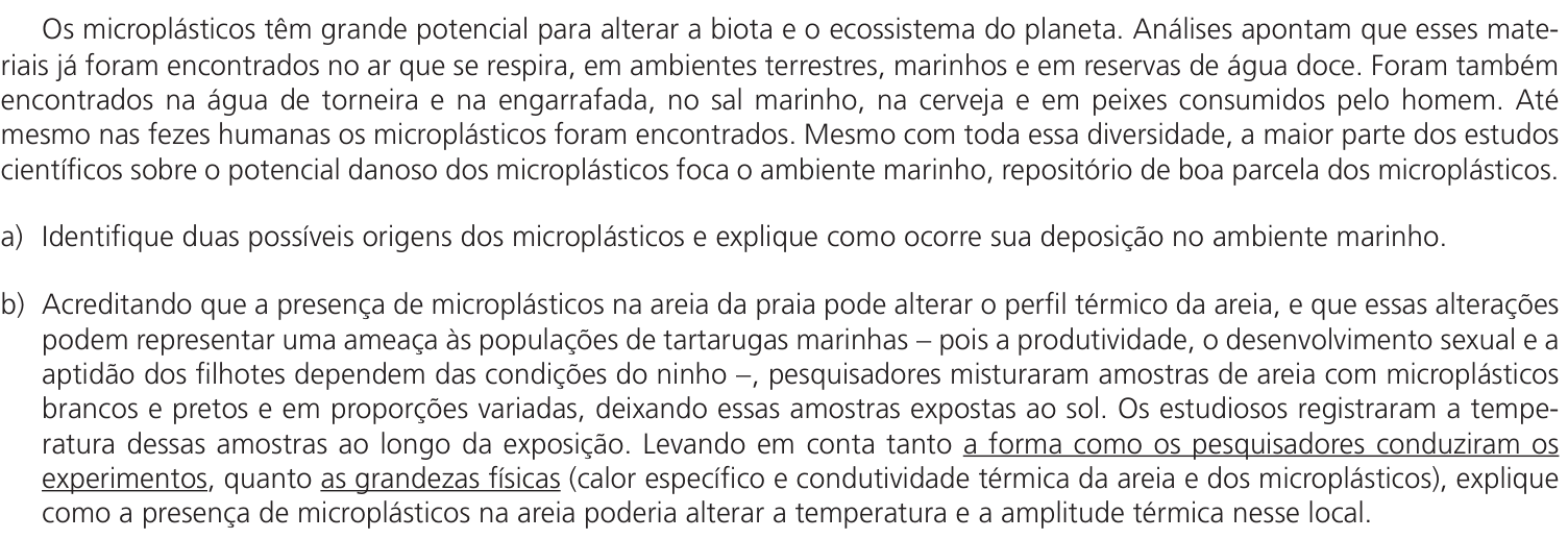 Questão 9 no caderno  da 2ª fase da UNICAMP 2024