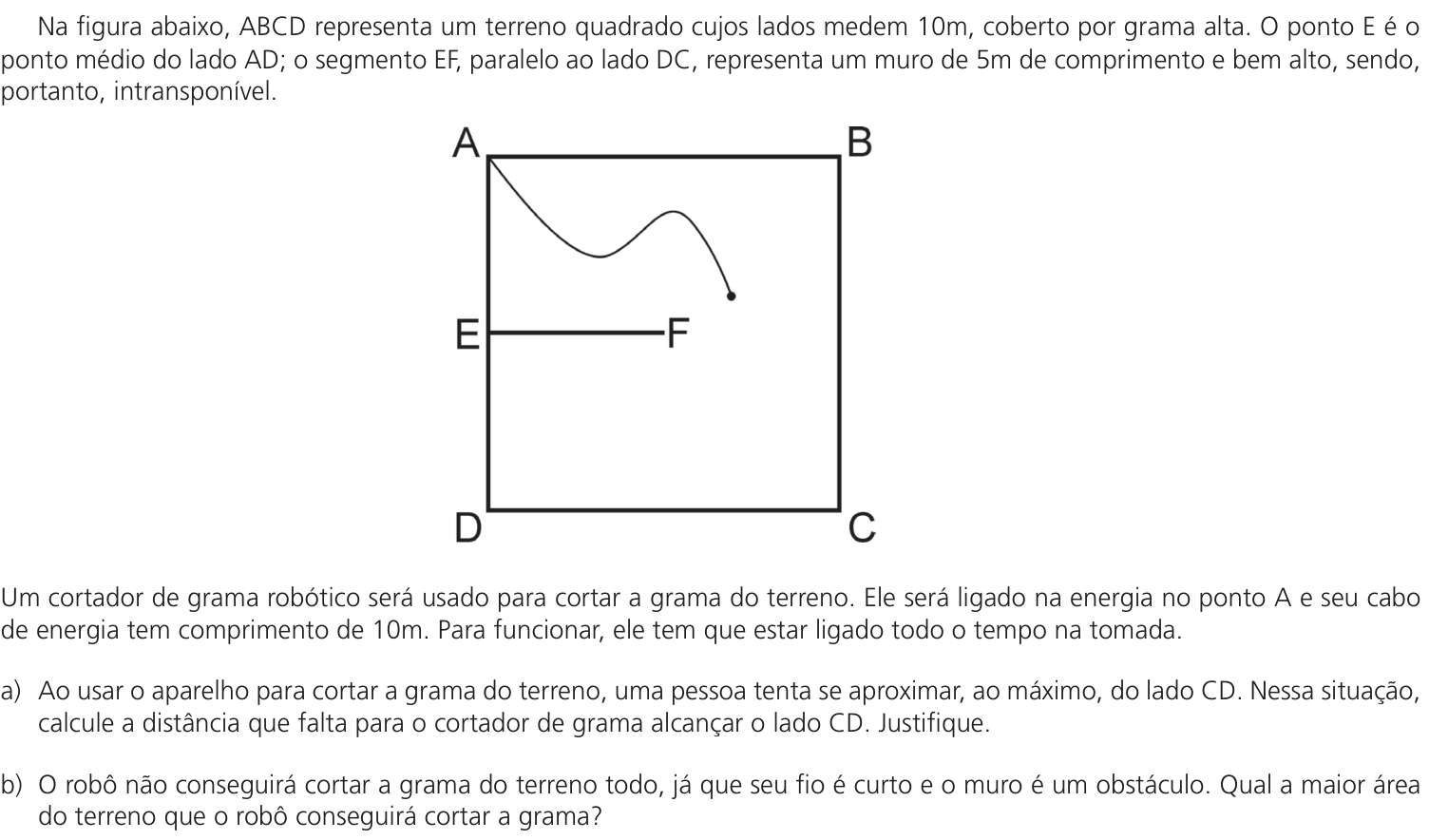 Questão 6 no caderno CB da 2ª fase da UNICAMP 2024