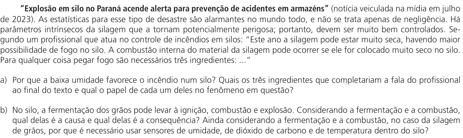 Questão 20 no caderno CB da 2ª fase da UNICAMP 2024
