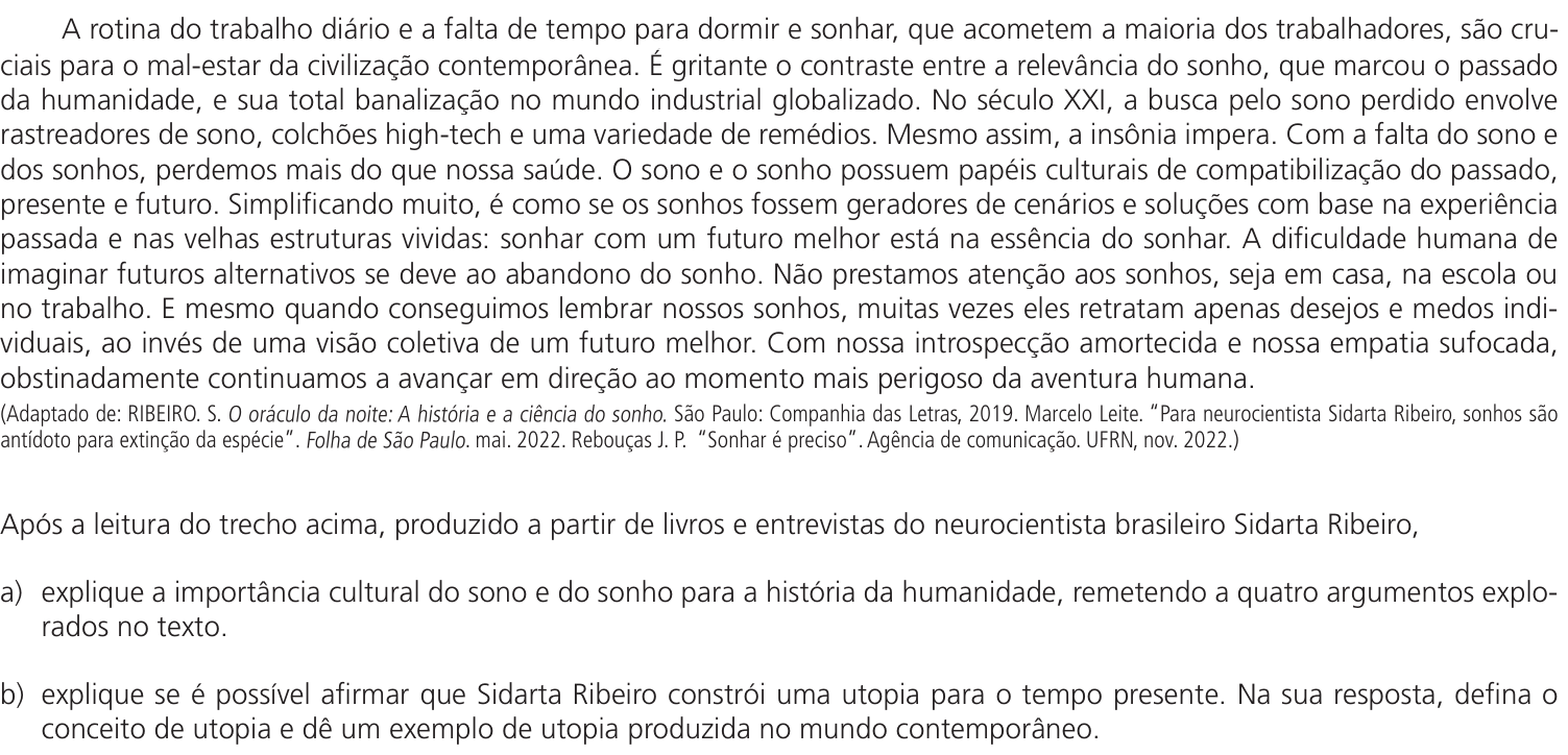 Questão 14 no caderno CH da 2ª fase da UNICAMP 2024