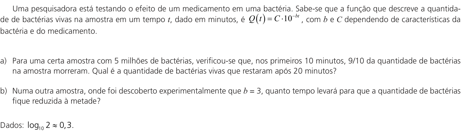 Questão 5 no caderno CB da 2ª fase da UNICAMP 2023