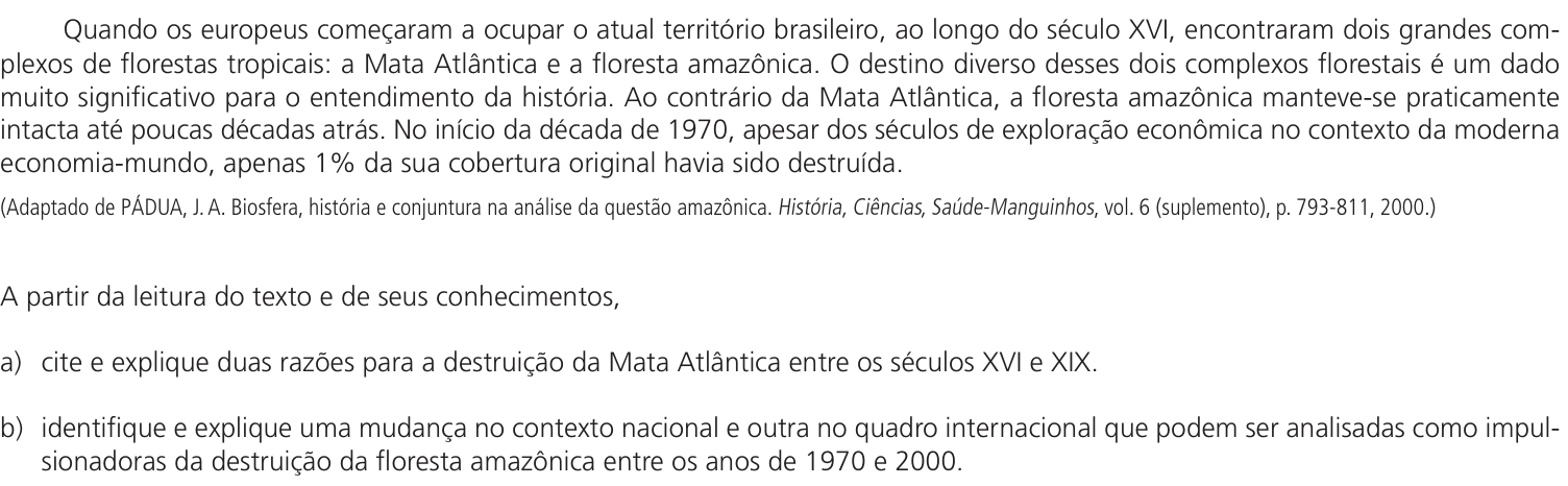 Questão 16 no caderno CH da 2ª fase da UNICAMP 2023