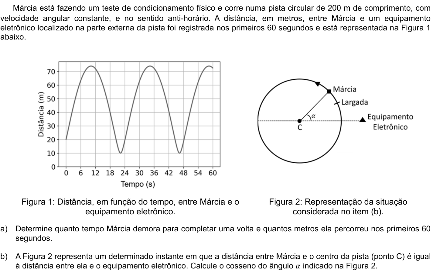 Questão 6 no caderno CB da 2ª fase da UNICAMP 2022