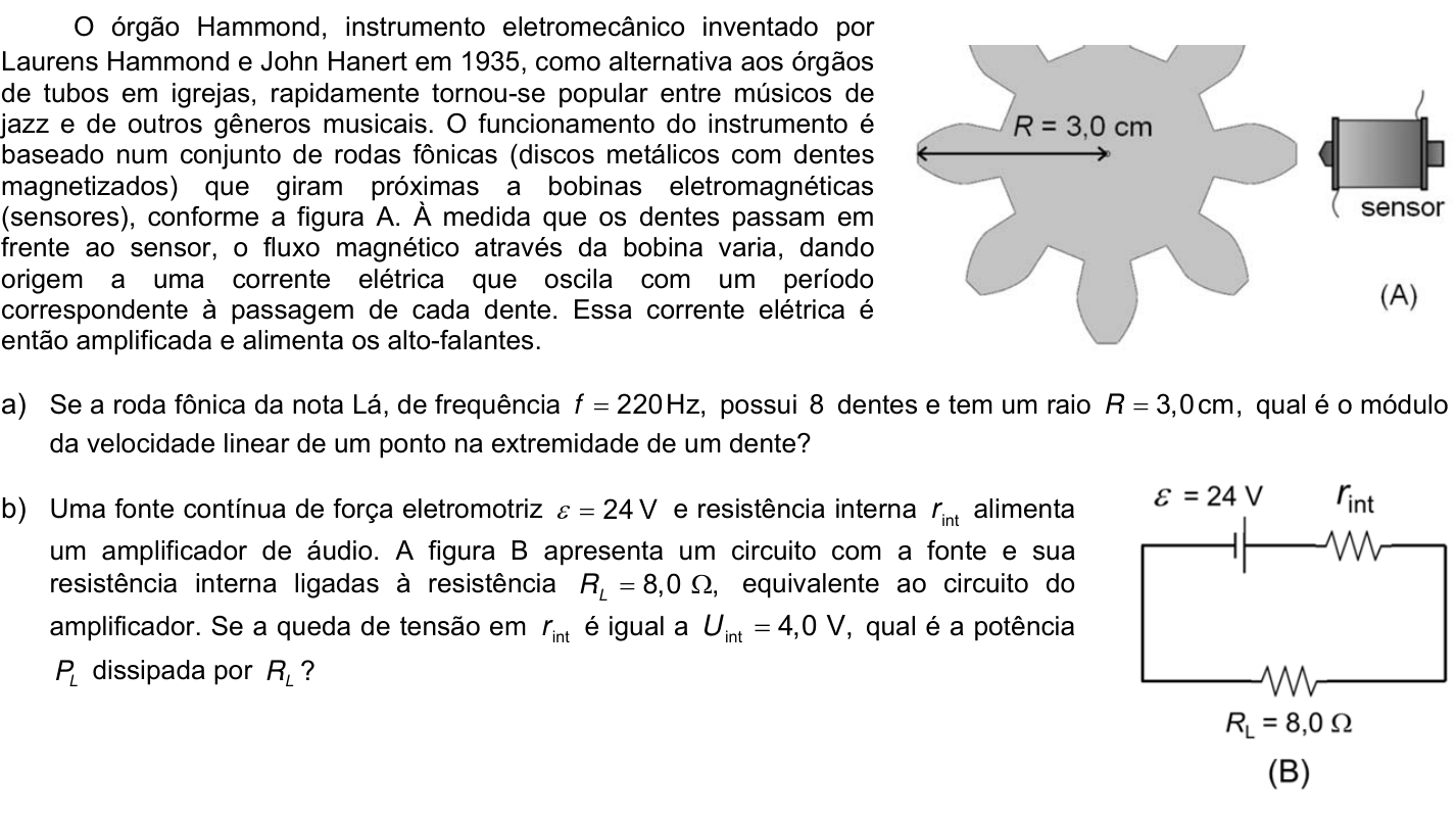 Questão 11 no caderno CE da 2ª fase da UNICAMP 2022