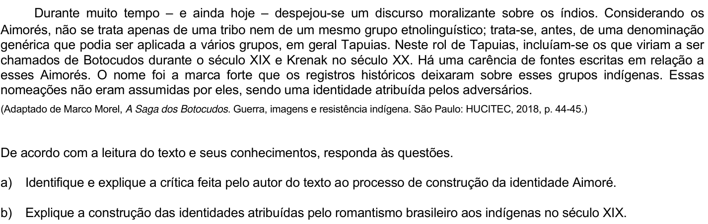 Questão 13 no caderno CH da 2ª fase da UNICAMP 2022