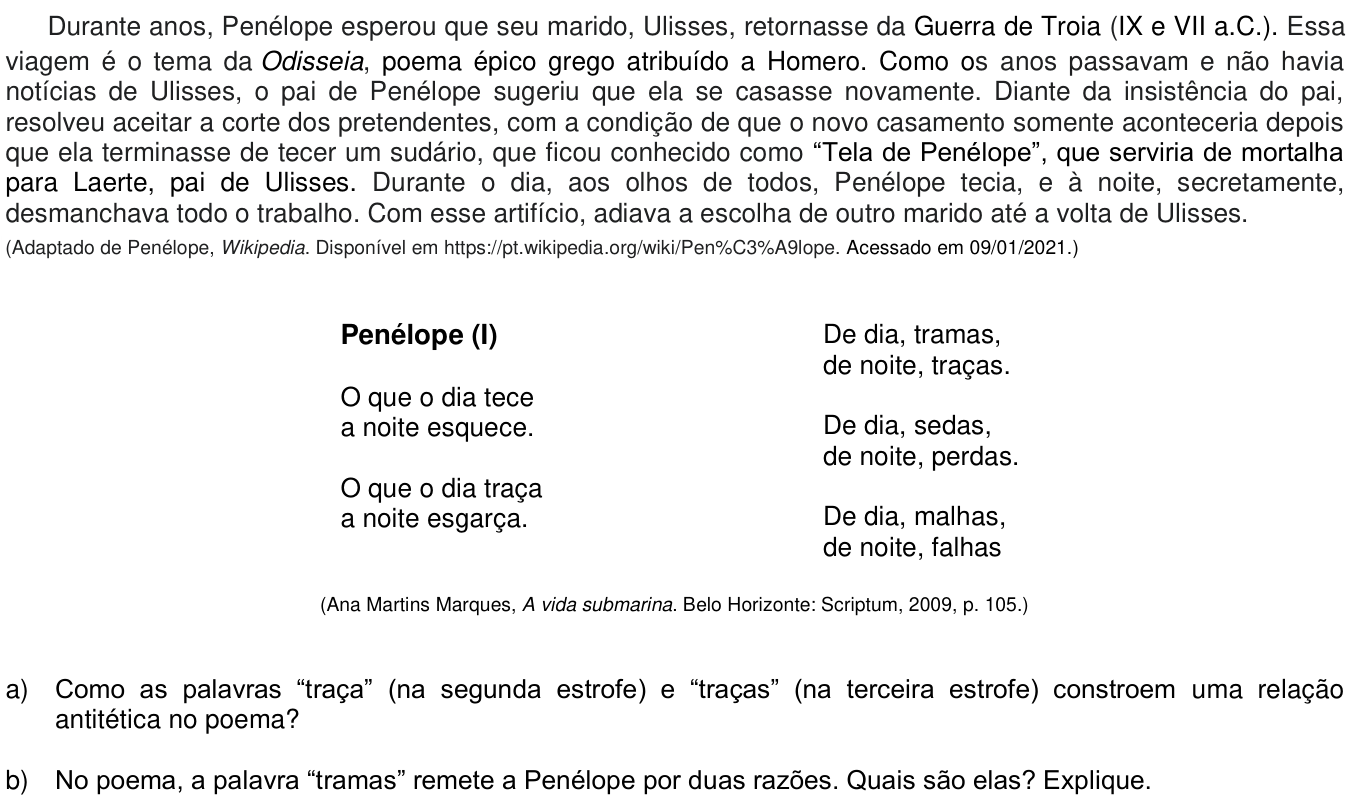 Questão 7 no caderno  da 2ª fase da UNICAMP 2021