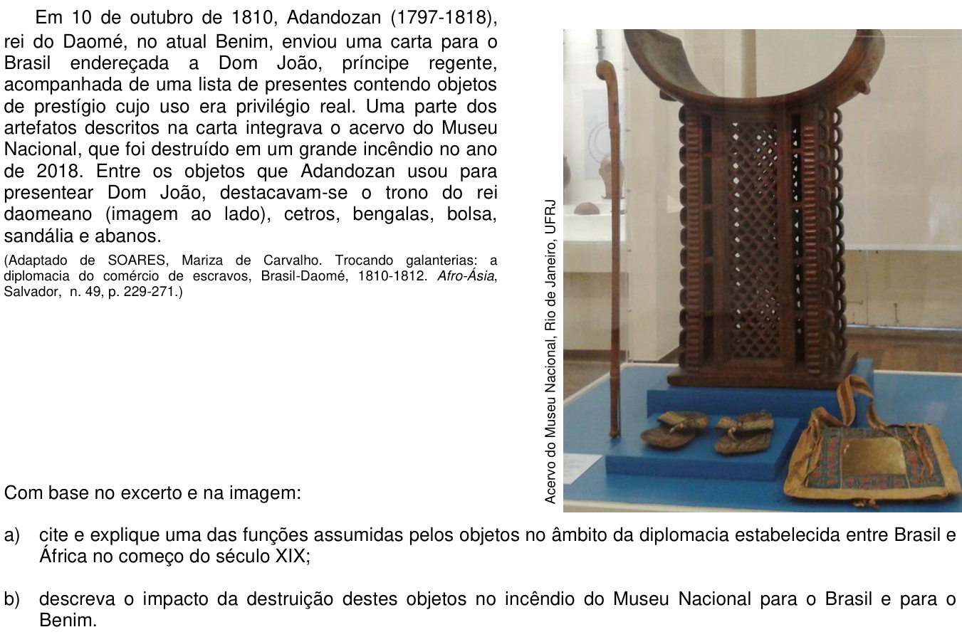 Questão 2 no caderno CB da 2ª fase da UNICAMP 2021