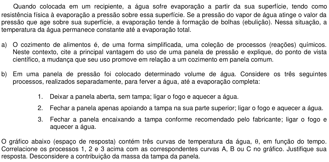 Questão 3 no caderno CB da 2ª fase da UNICAMP 2021