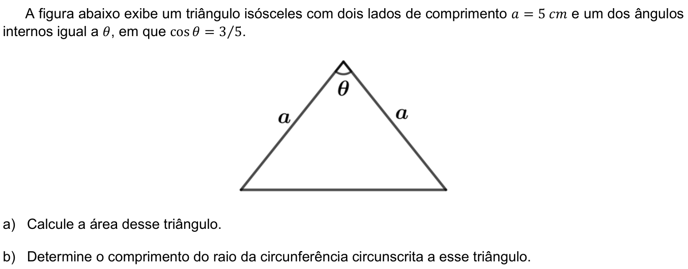 Questão 6 no caderno CB da 2ª fase da UNICAMP 2020