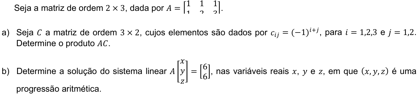 Questão 7 no caderno CB da 2ª fase da UNICAMP 2020