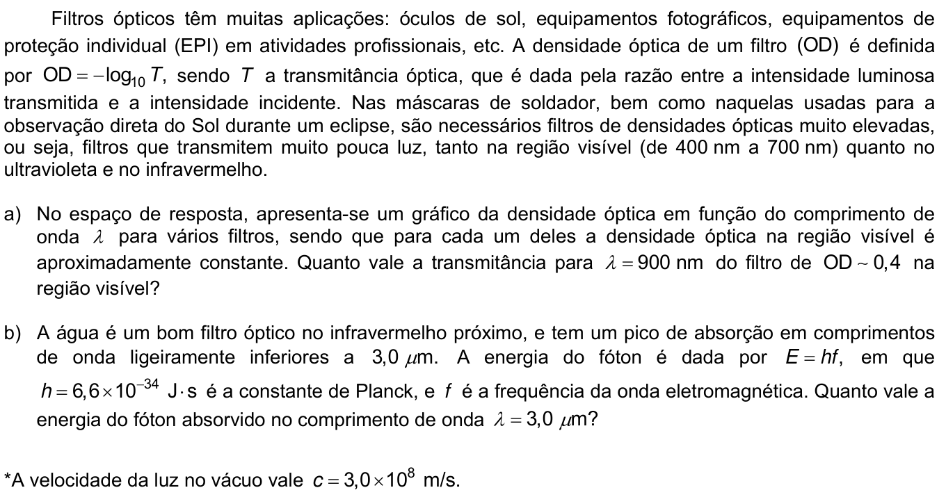 Questão 14 no caderno CE da 2ª fase da UNICAMP 2020
