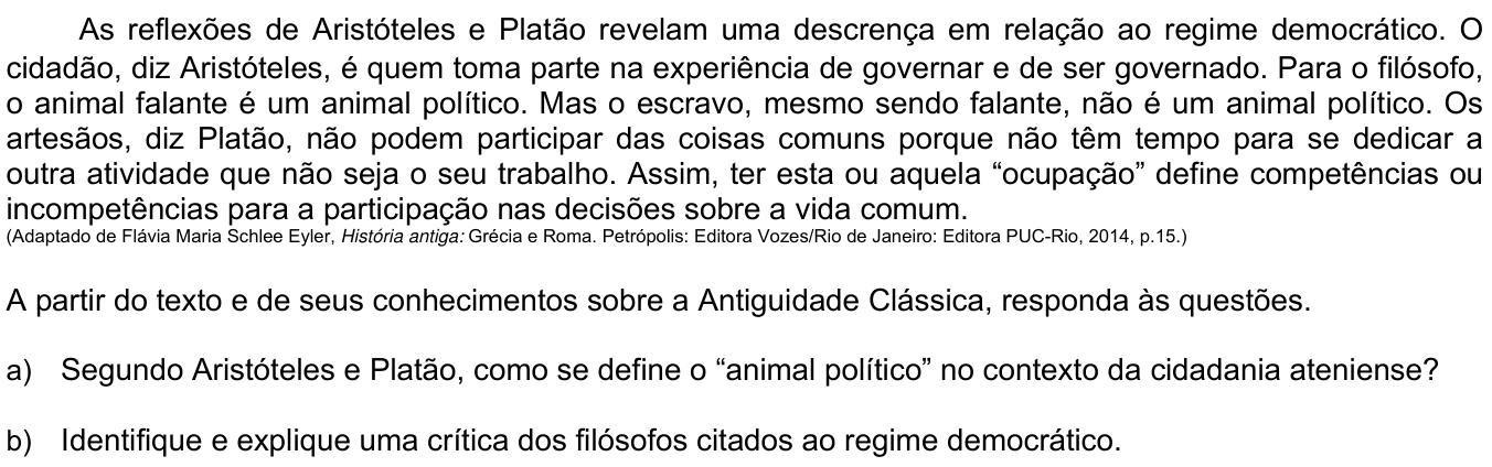 Questão 11 no caderno CH da 2ª fase da UNICAMP 2020