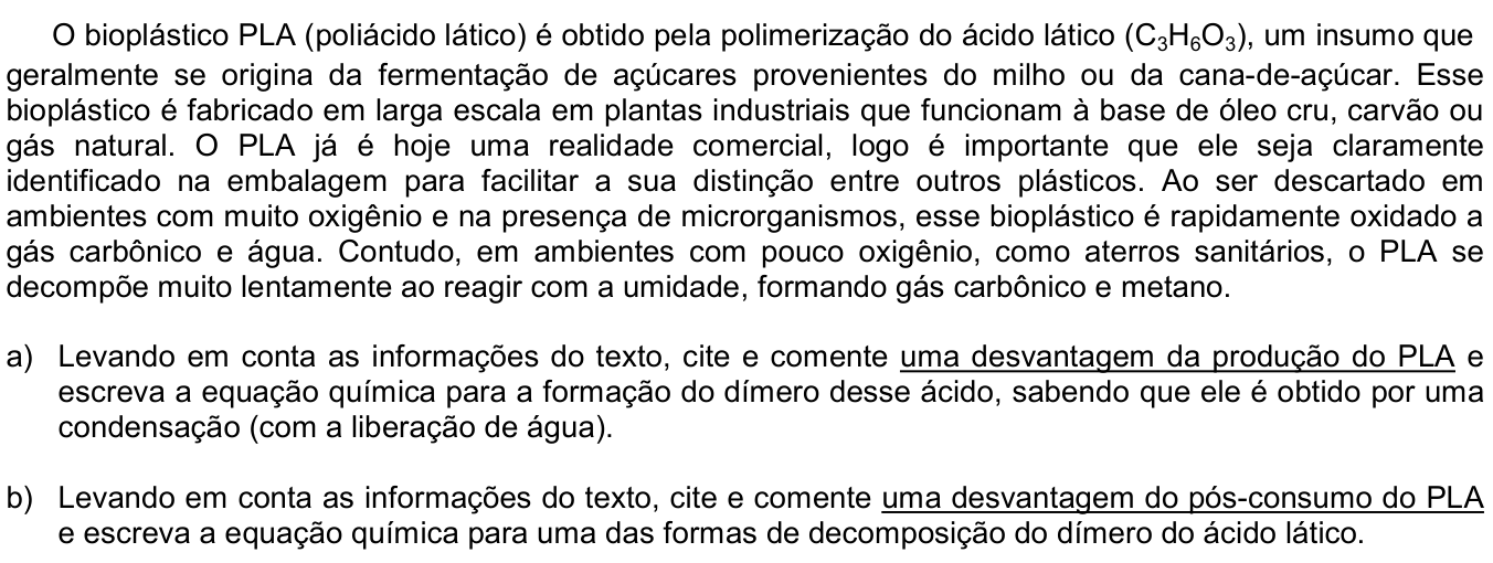 Questão 3 no caderno  da 2ª fase da UNICAMP 2019