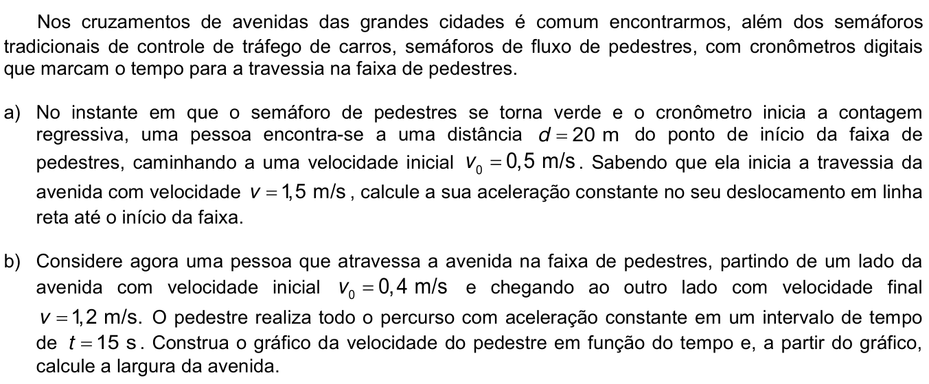 Questão 7 no caderno  da 2ª fase da UNICAMP 2019