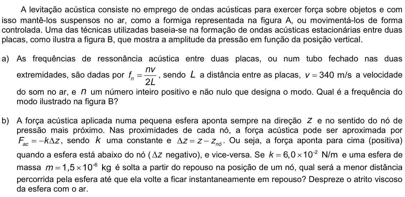 Questão 10 no caderno  da 2ª fase da UNICAMP 2019