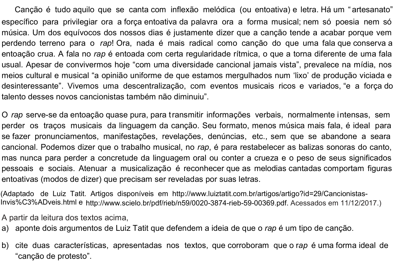 Questão 3 no caderno  da 2ª fase da UNICAMP 2018