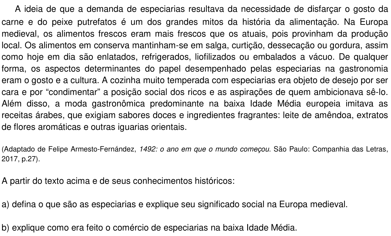 Questão 1 no caderno  da 2ª fase da UNICAMP 2018