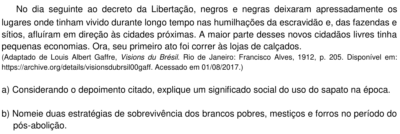 Questão 4 no caderno  da 2ª fase da UNICAMP 2018