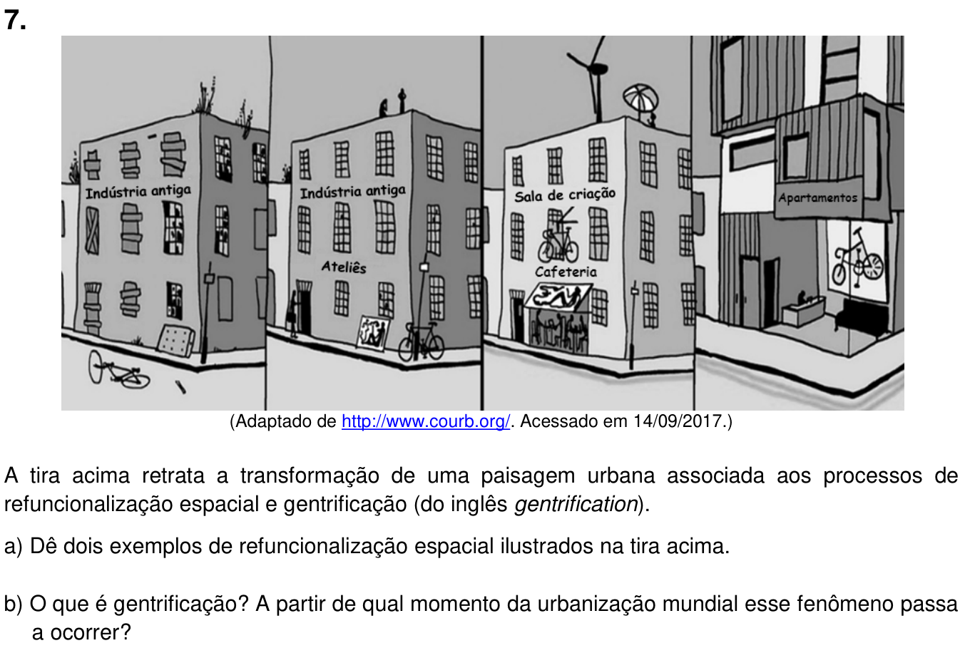 Questão 7 no caderno  da 2ª fase da UNICAMP 2018