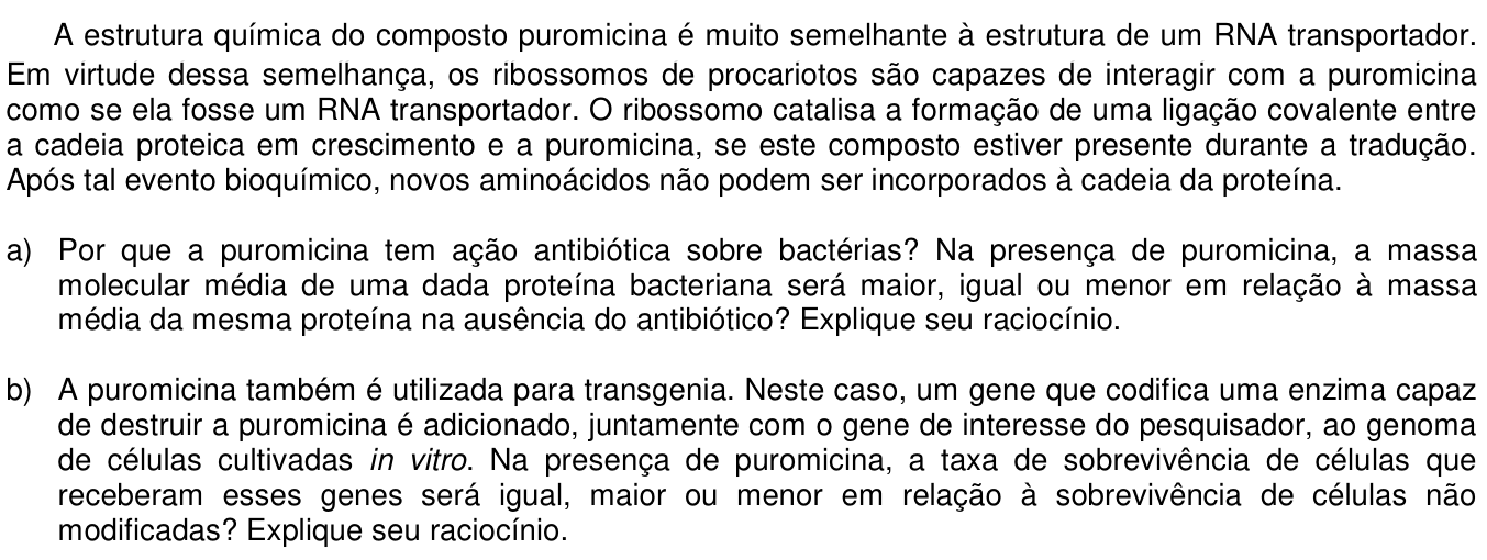 Questão 5 no caderno  da 2ª fase da UNICAMP 2018